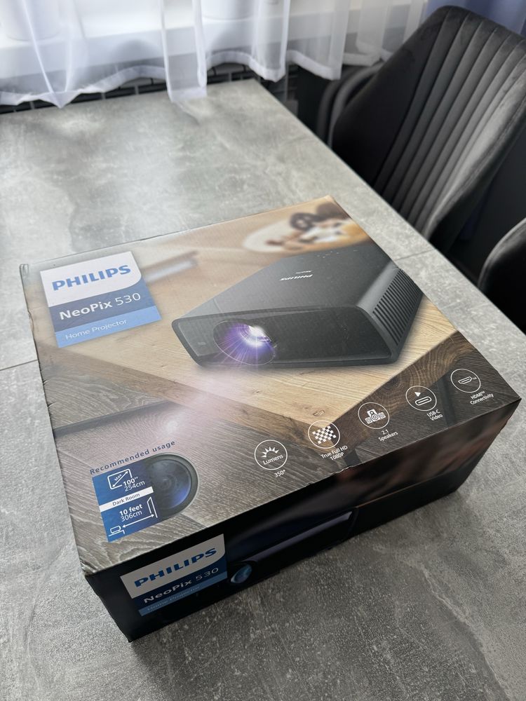 Projektor Philips Neopix 530, Full HD, Gwarnacja 24 msc. Rzutnik
