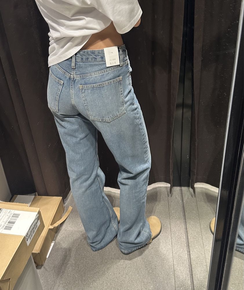 Джинсы Zara wide leg 36