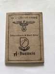 SS Ausweis 3 reich ww2