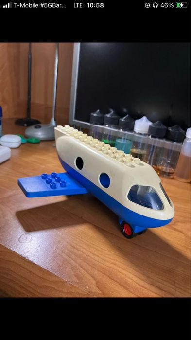 Samolot Lego Duplo: Odrzutowiec 2678:stan dobry,niekompletny