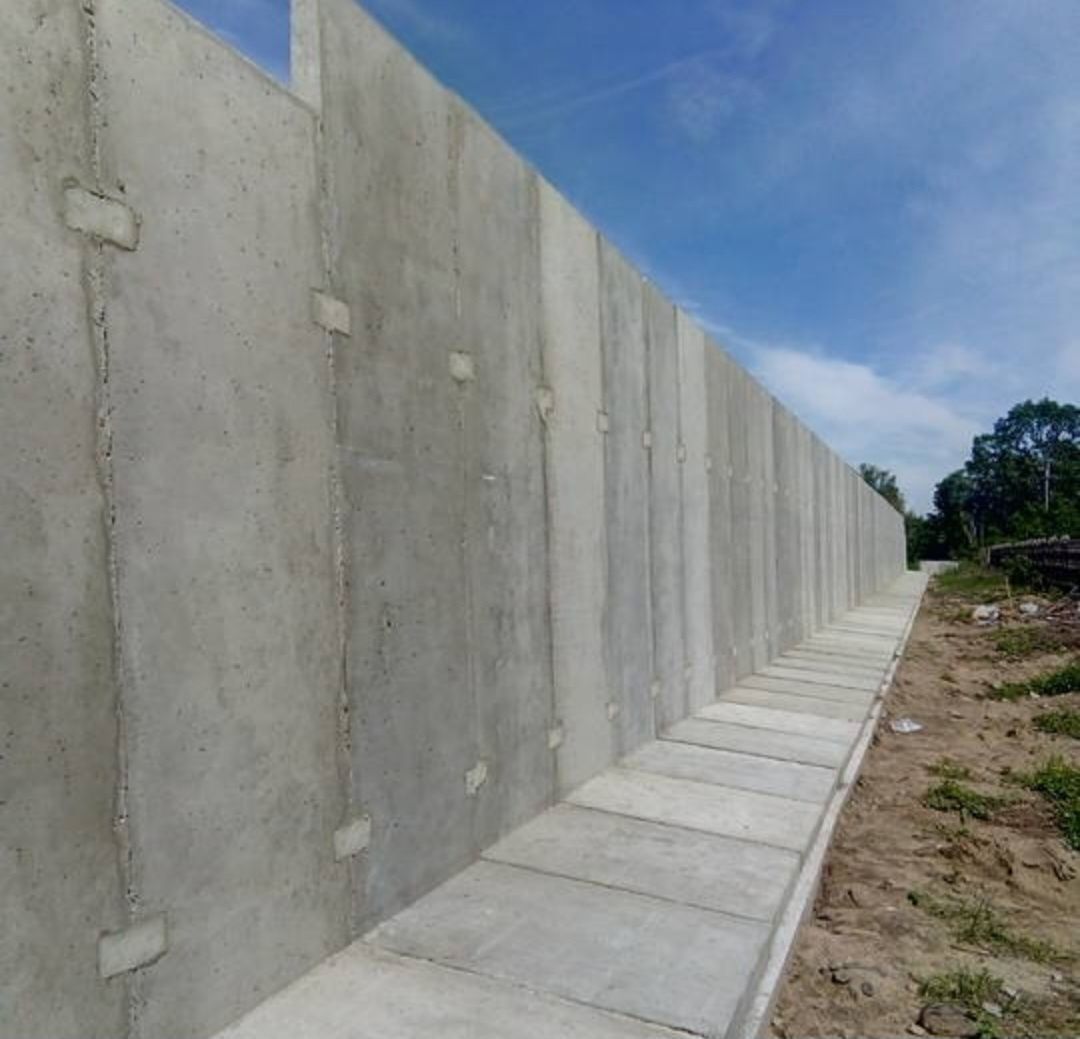 Silos betonowy na kiszonkę, prefabrykowany silos, mur oporowy, sciana