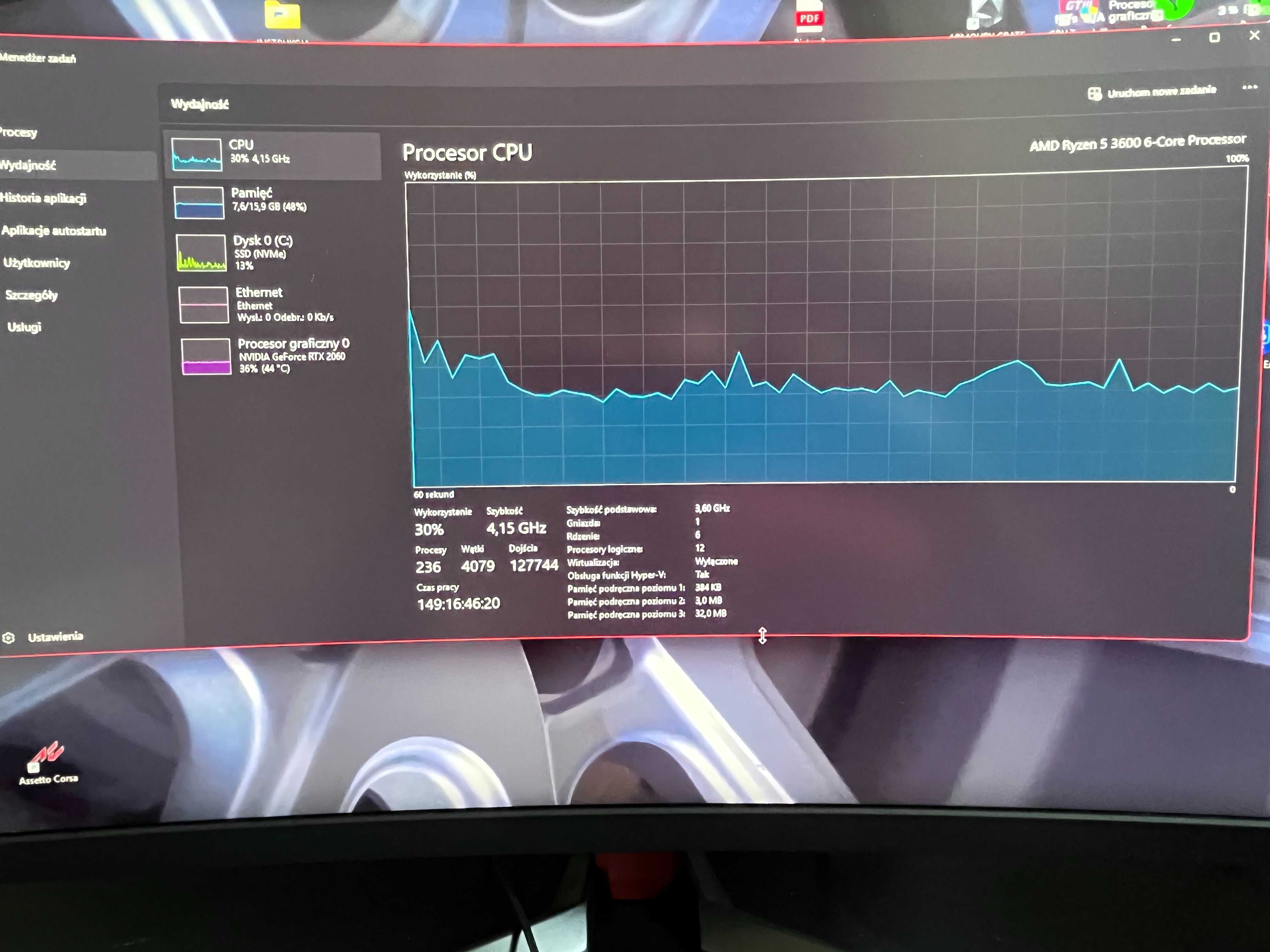 Komputer Gamingowy (AMD Ryzen 5 3600, Nvidia GeForce RTX 2060)