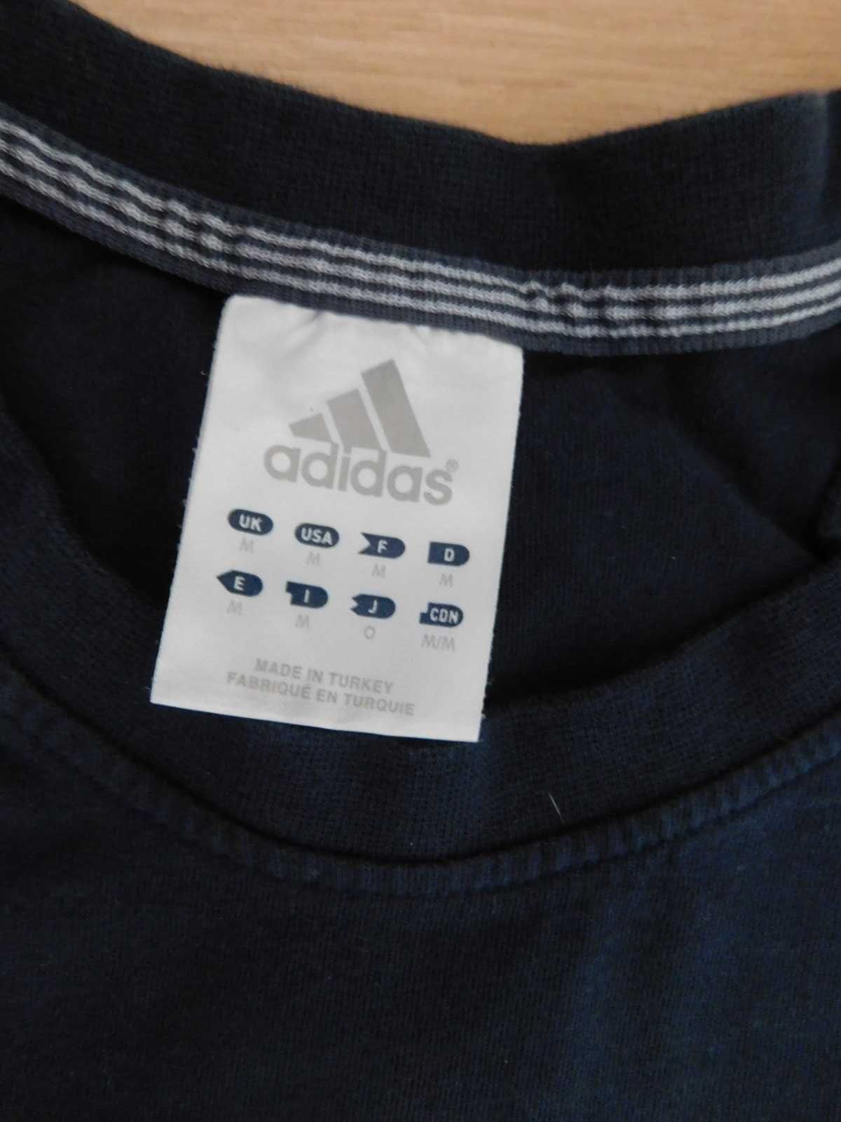 Bluzka T-shirt Adidas M sportowa granatowa