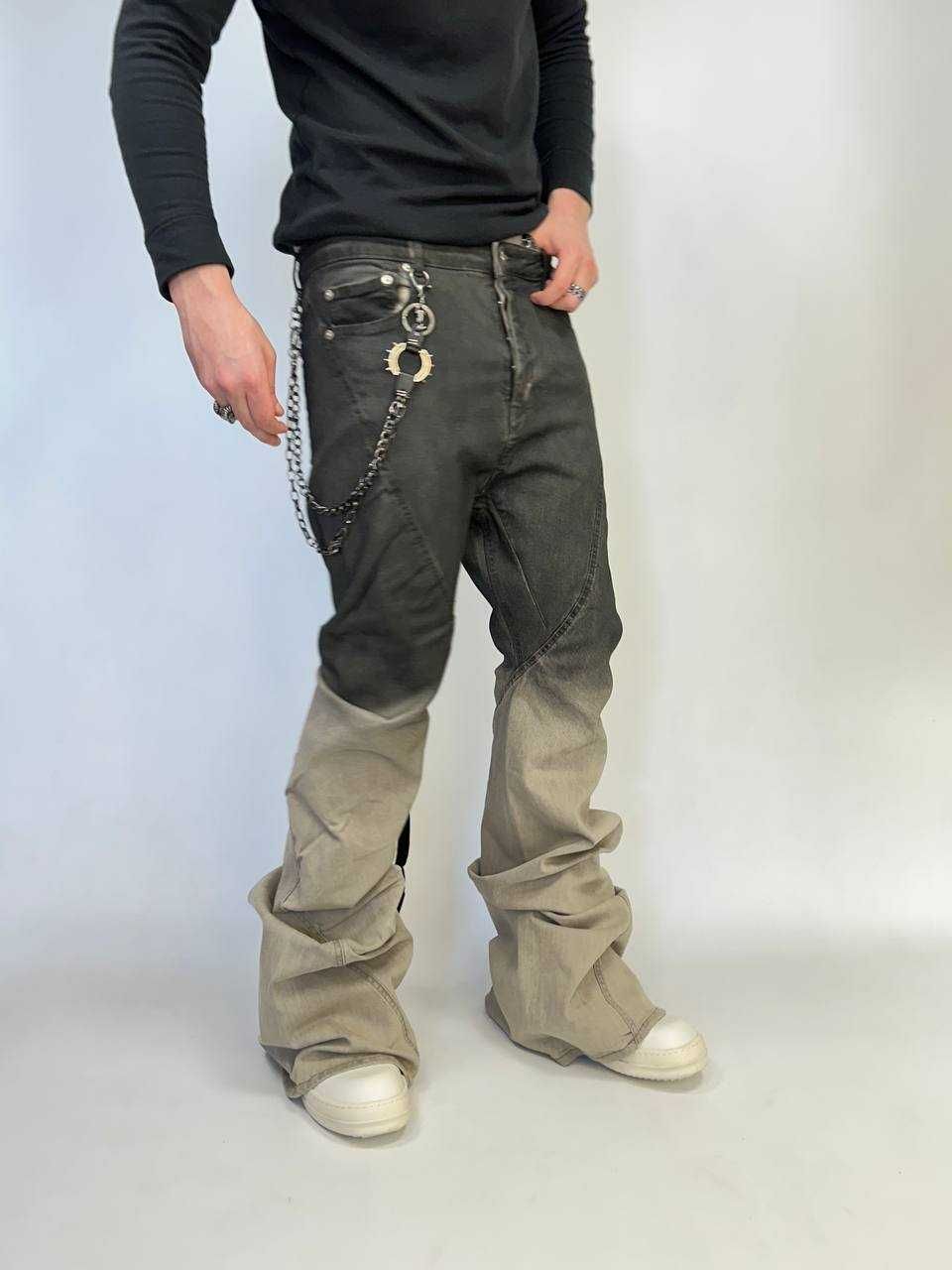 Rick Owens DRKSHDW джинсы flared джинси штани штаны черные клеш кльош
