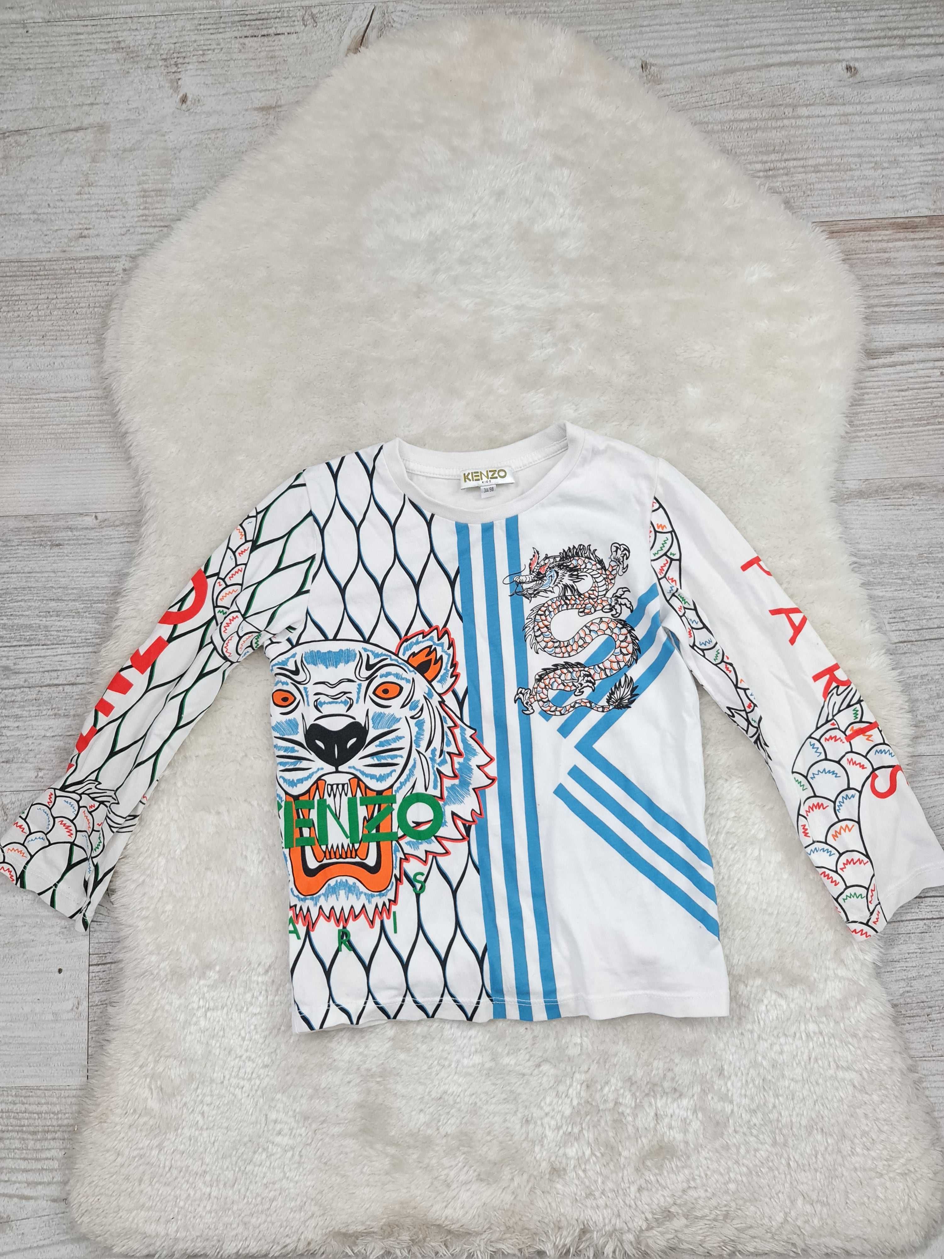 Koszulka T-shirt Kenzo Kids Paris Rozmiar 92 - 98 na Wiek 2 a 3 Lat