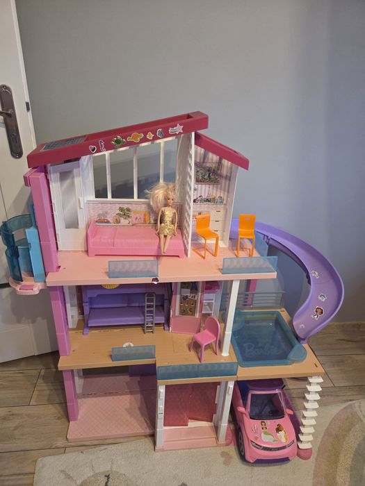 Barbie Dreamhouse  najwiekszy domek! Zjezdzalnia, basen i samochód