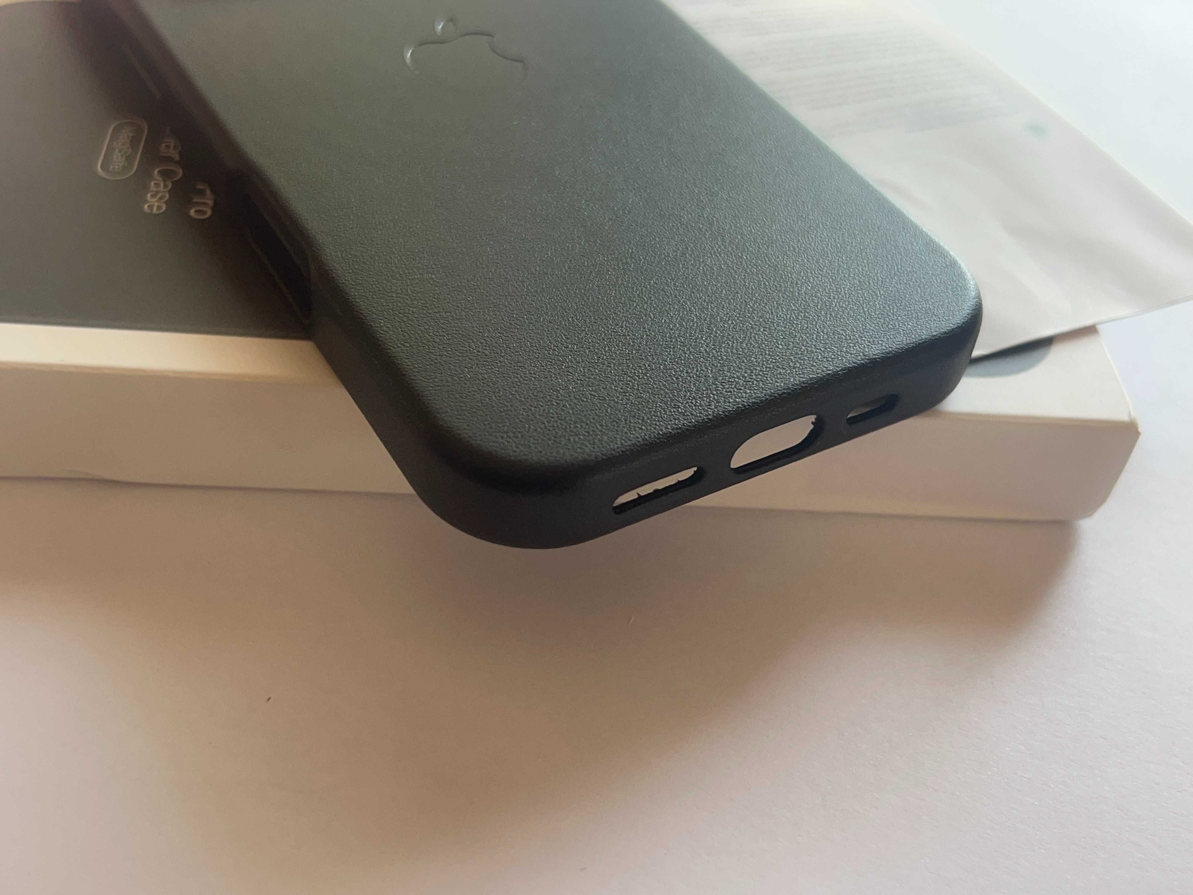 Etui iPhone Case 16 PRO do Apple oryginalne Czarne Skórzane MagSafe