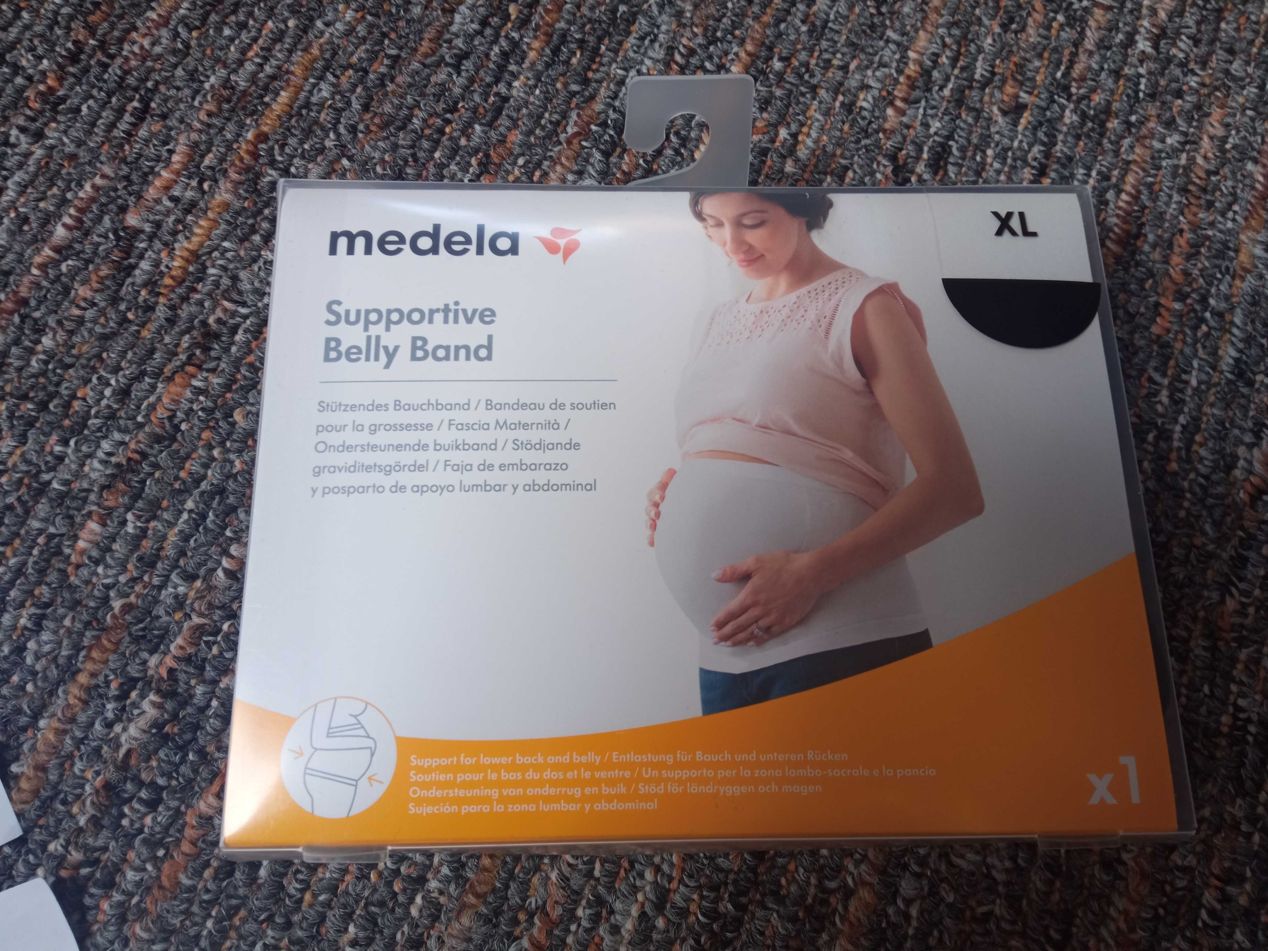 Pas ciążowy Medela czarny XL