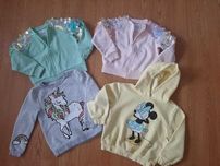 Zestaw 4 bluz, bluza cekiny H&M , Reserved 116