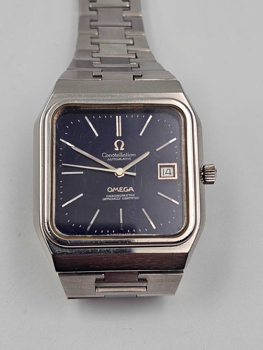 Omega Constellation Square Jumbo oryginalna Granatowa tarcza!