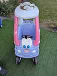 Różowo - fioletowe auto z koroną little tikes
