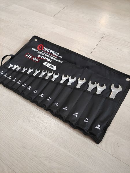 Набор ключей комбинированных 15шт STORM NTERTOOL XT-1005 Гайкові ключі