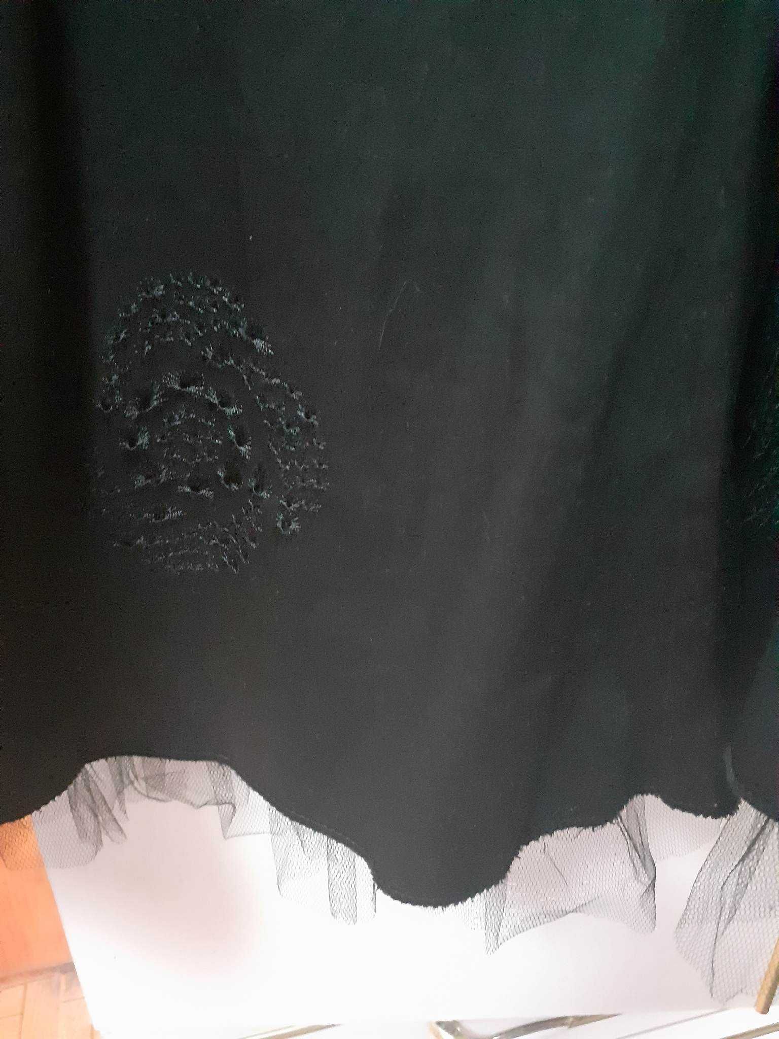 Vestido preto de cerimónia c/oferta de brincos