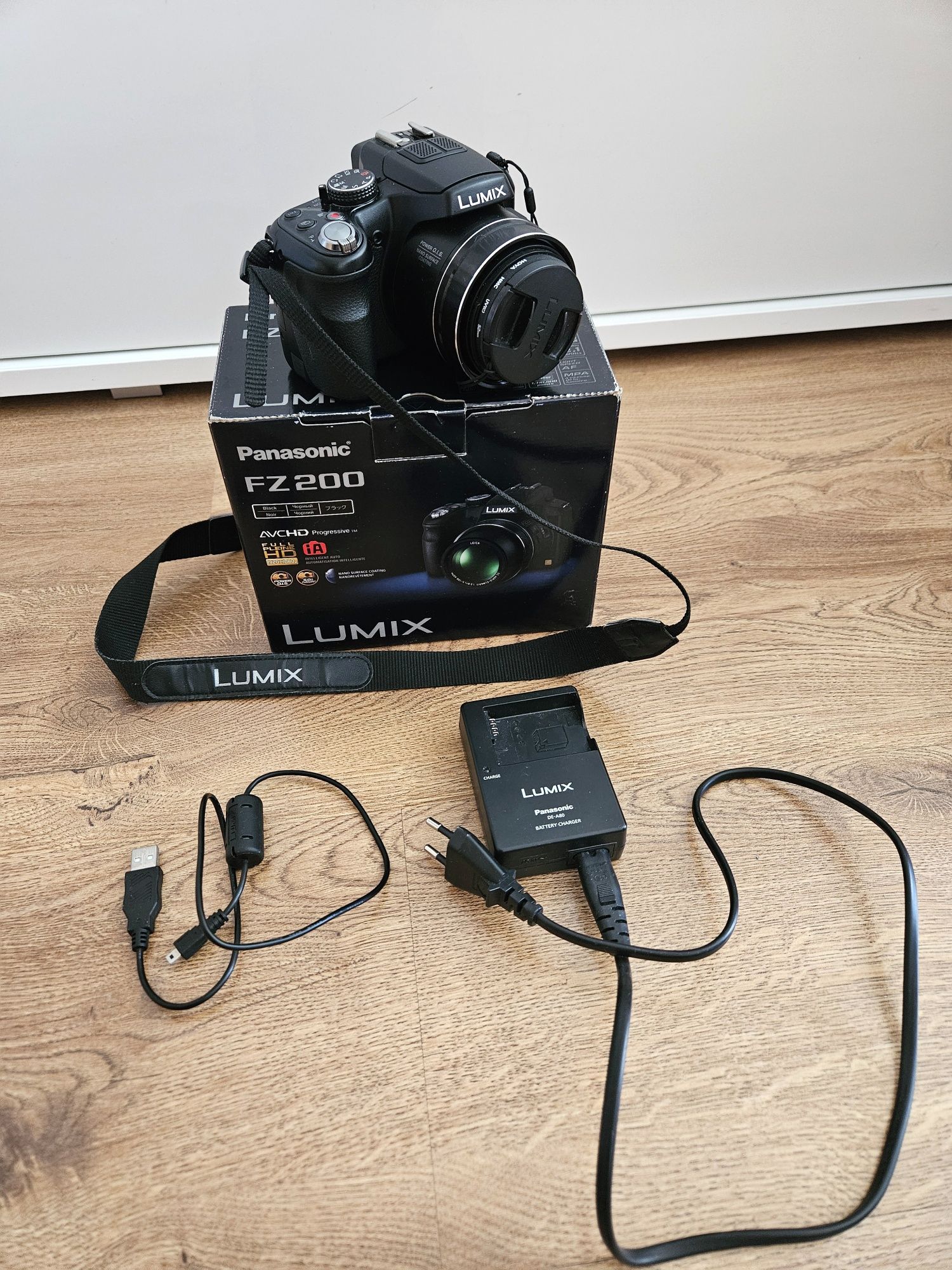 Panasonic Lumix FZ200 | Stałe światło f/2.8 | Filtr UV | Torba