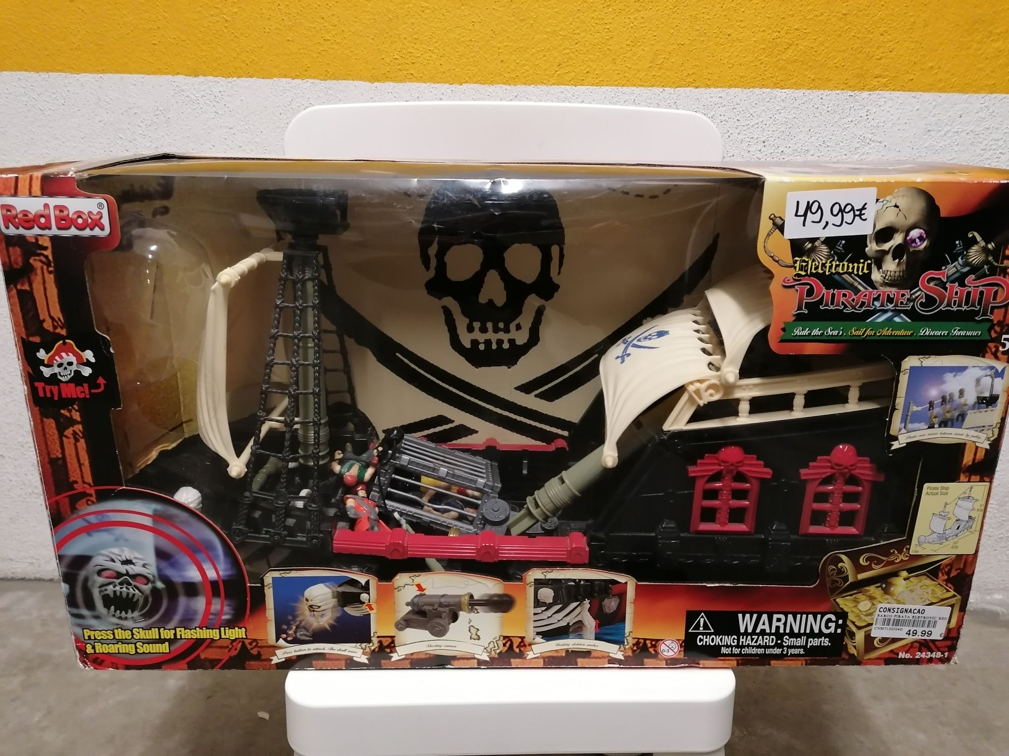 Brinquedo Barco Pirata, excelente.