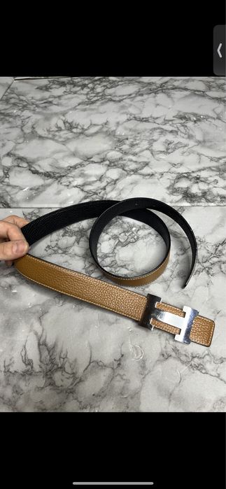 Ремень пояс кожаный Hermes оригинал в новом состоянии практически