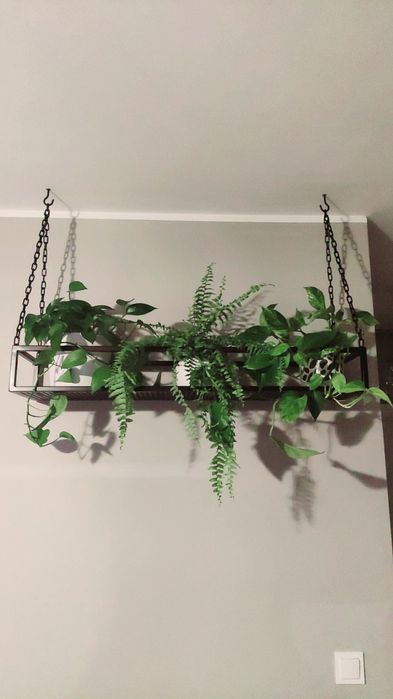 Półka wisząca sufitowa ścienna metalowa loft