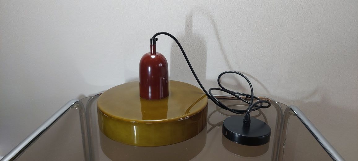 Nowa szklana lampa wisząca sufitowa w stylu retro vintage pop art deco