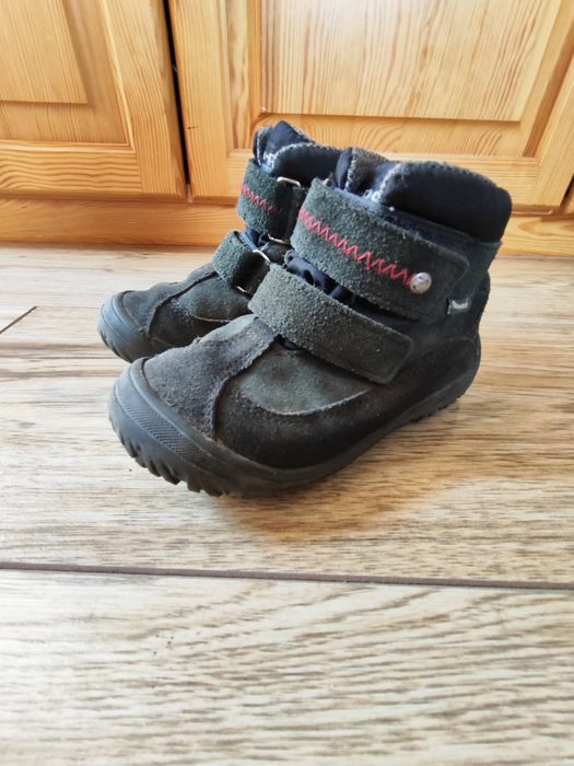 Buty kozaki botki mrugała 17,3cm 26 jesień zima na rzepy za kostkw