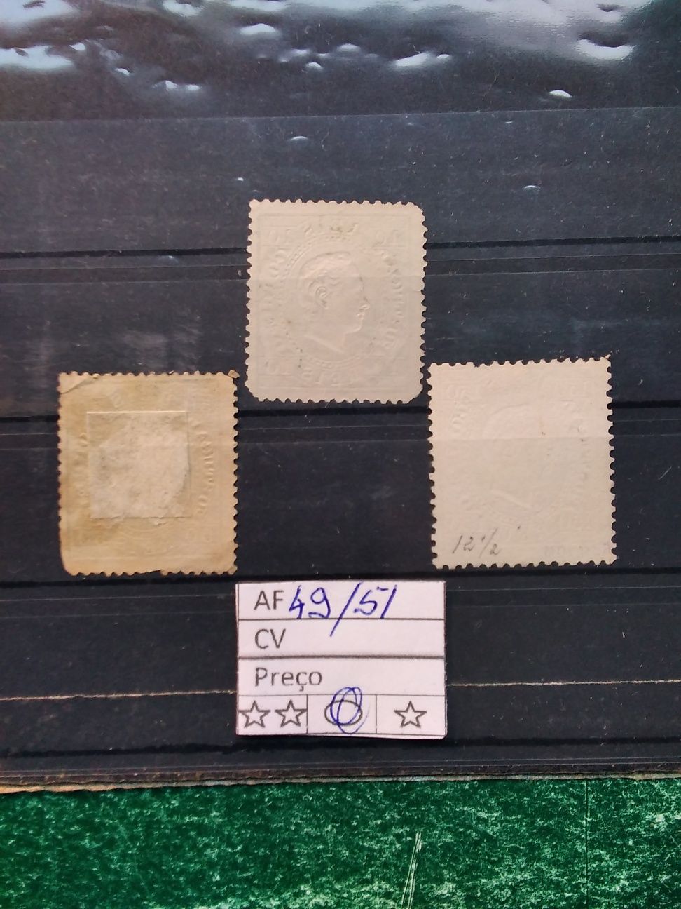 1879/1880 D° Luís I Fita Nova Cores SÉRIE USADA (0)