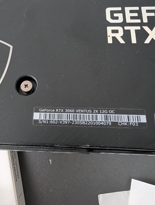 Відеокарта MSI GeForce RTX 3060 Ventus 2x 12G