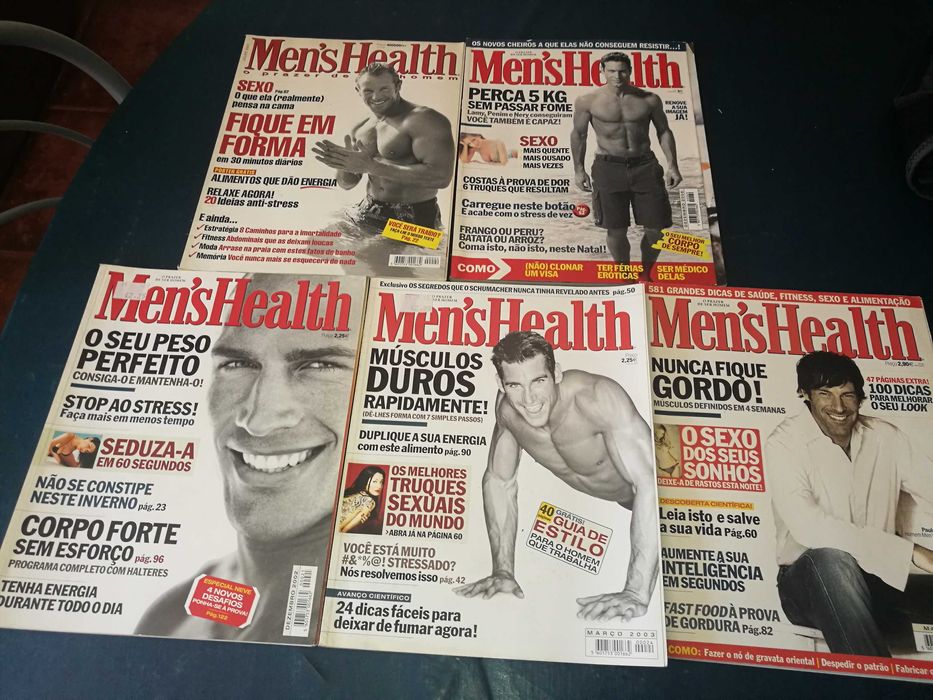 Revistas Mens Health-Edições PT (nº. 24,21, 48,69,4) EDIÇÃO PORTUGUESA