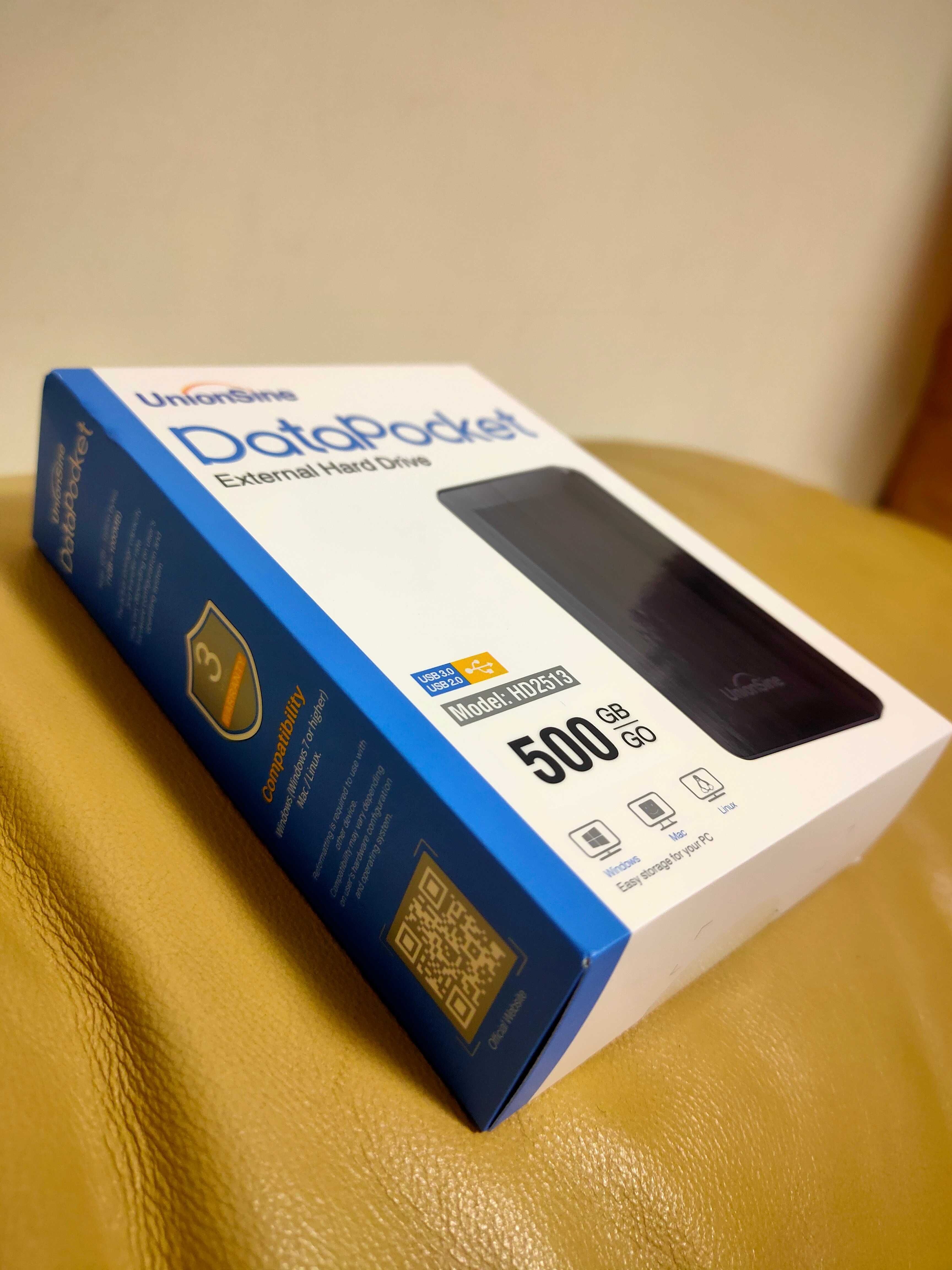 Внешний жёсткий диск HDD SSD 500 gb 3 года гарантия