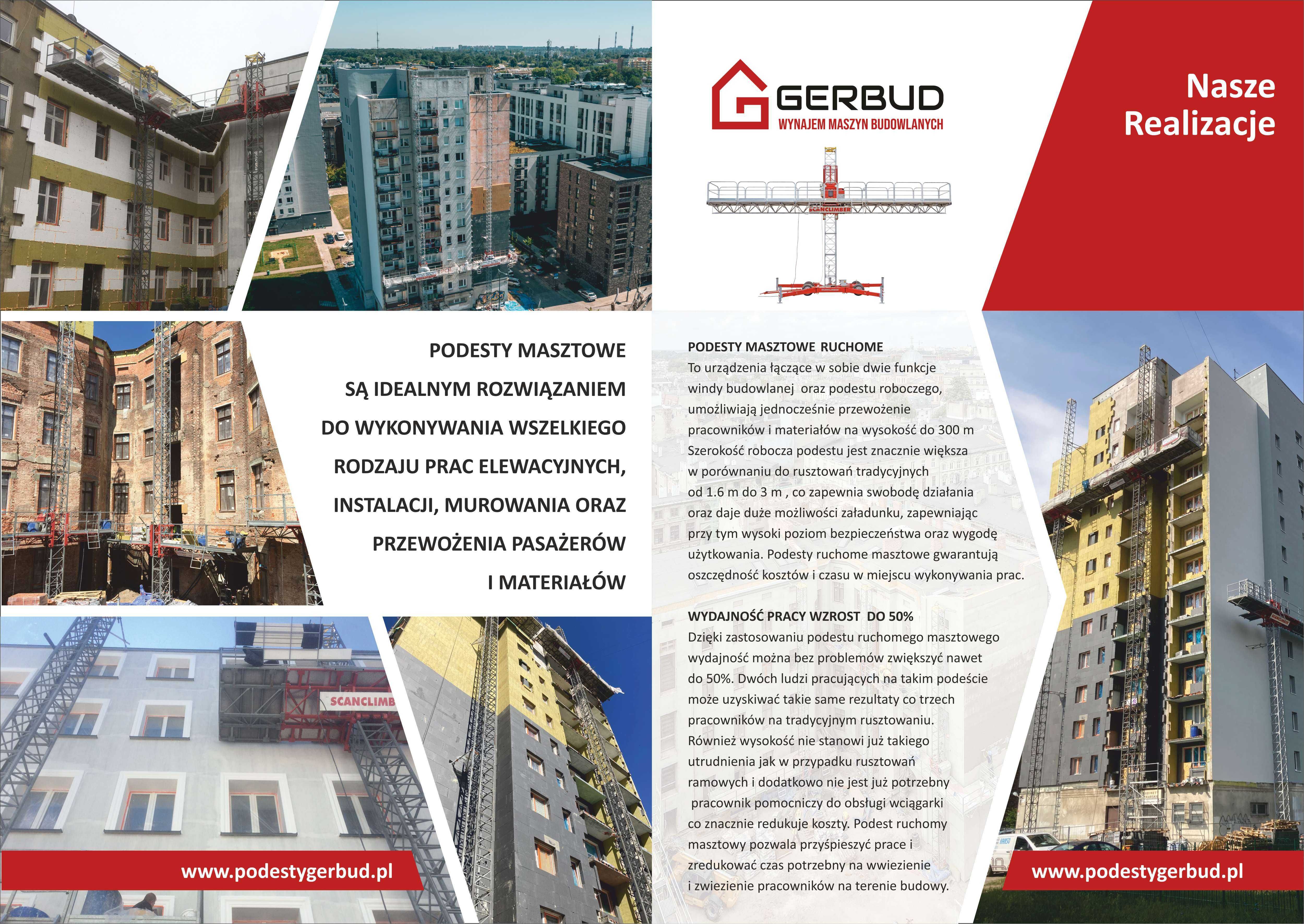Wynajem Podestów Masztowych Platform Roboczych Scanclimber