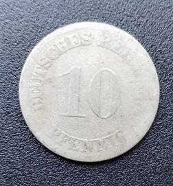MONETA 10 Pfennig Rzesza niemiecka 1874 R.