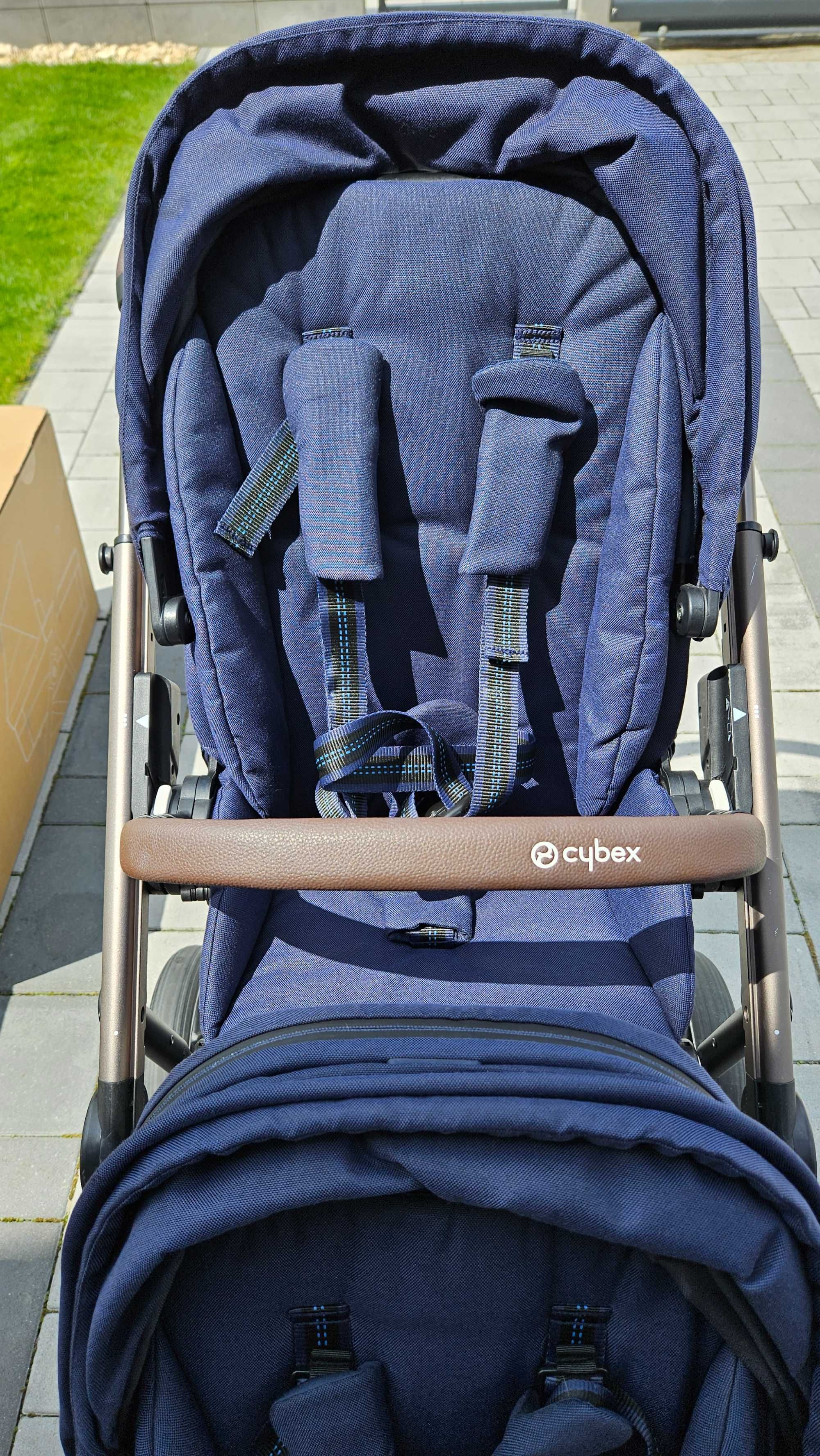 Wózek Cybex Gazelle S dla bliźniaków (2x gondola 2x spacerówka koszyk)