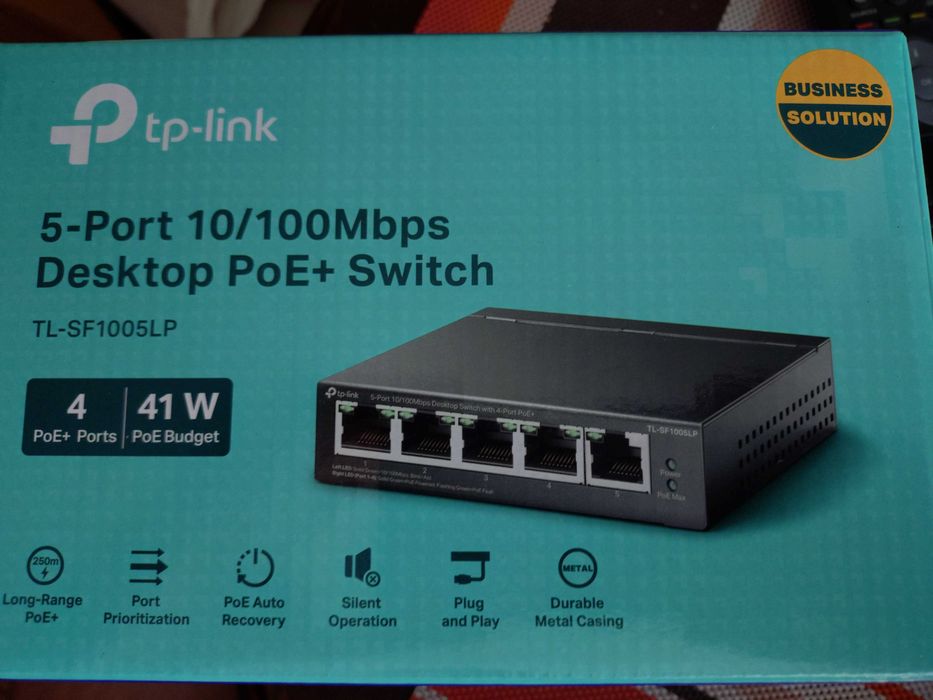 PoE комутатор TP-link TL-SF1005LP