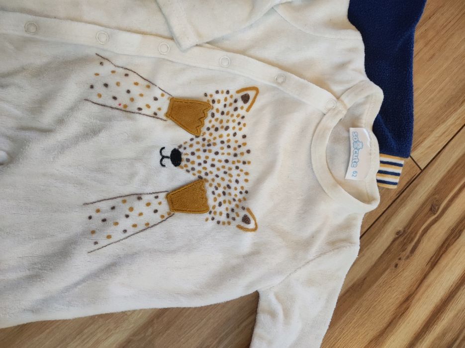 Zestaw 4 bardzo ciepłych i mięciutkich śpioszków rozm. 62