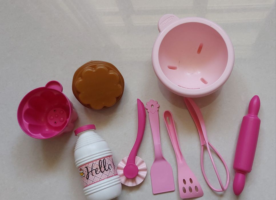 Дитячий кухонний набір з посудом