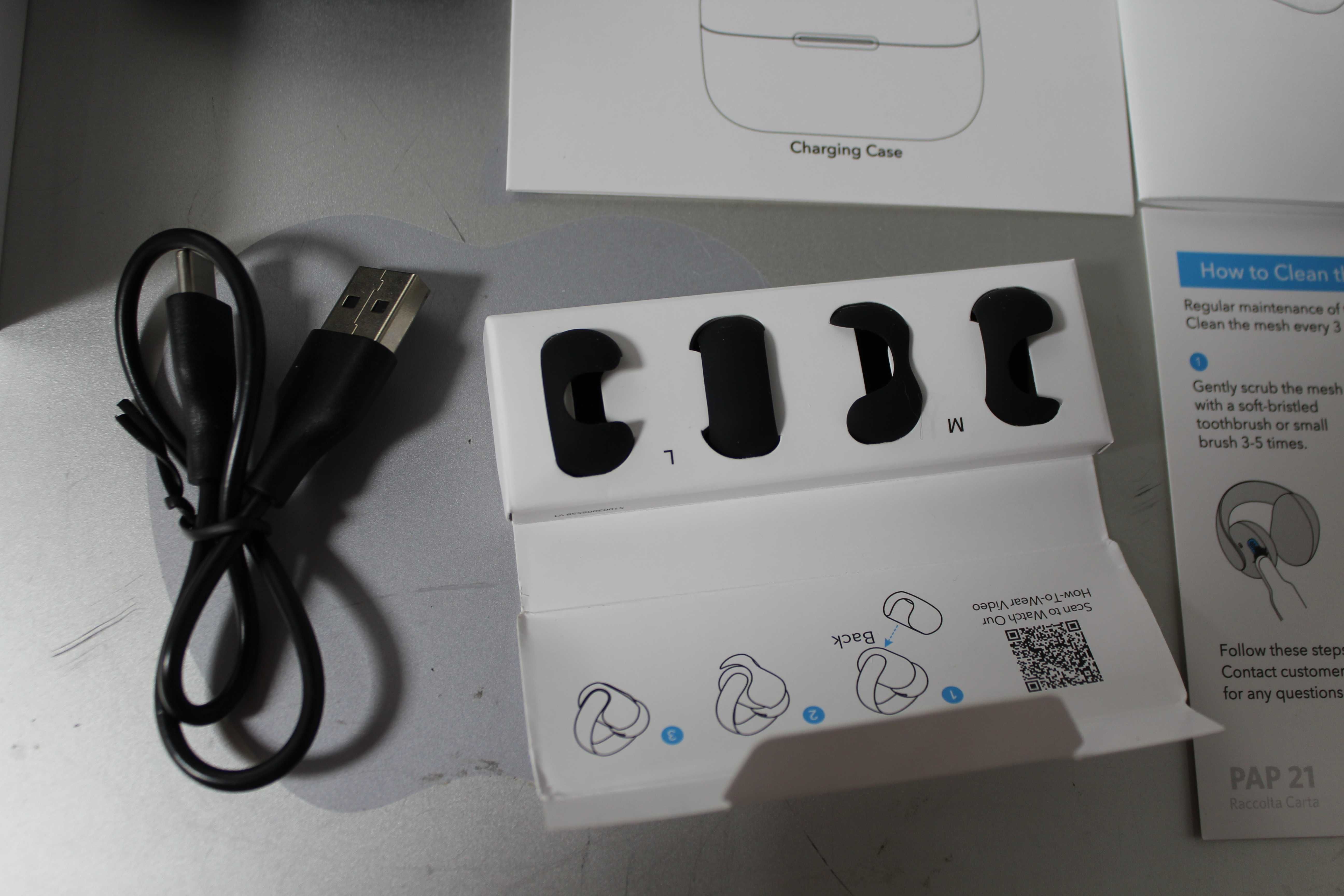 Навушники вкладиші бездротові TWS Anker SoundСore AeroClip Black