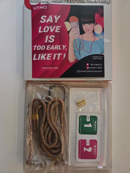 UYMO Etui ze sznurkiem do iPhone 15 Plus