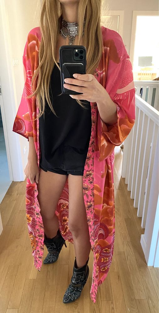 Kimono narzutka róż boho warsztaty rozwój wakacje