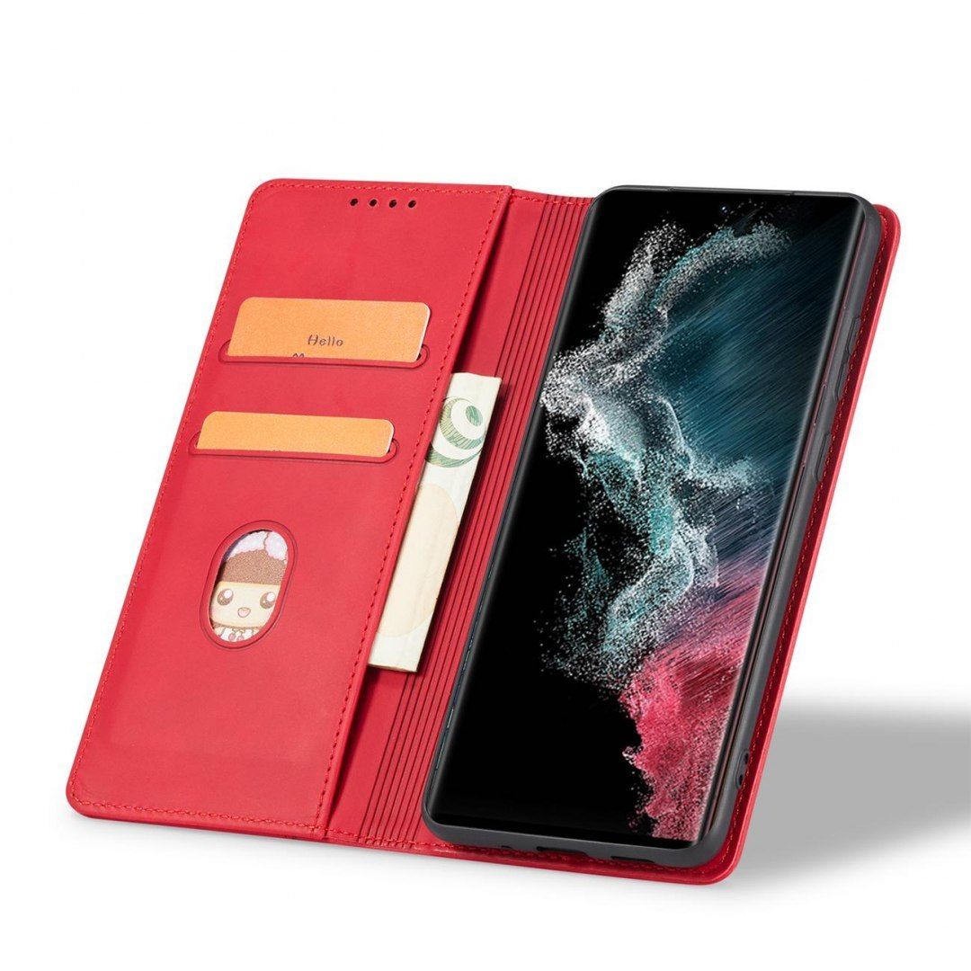 Etui Fancy Braders Case Do Samsung Galaxy S22 Ultra Czerwony