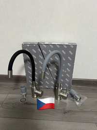 Чешский смеситель/кран для кухни с гибки изливом/носом.