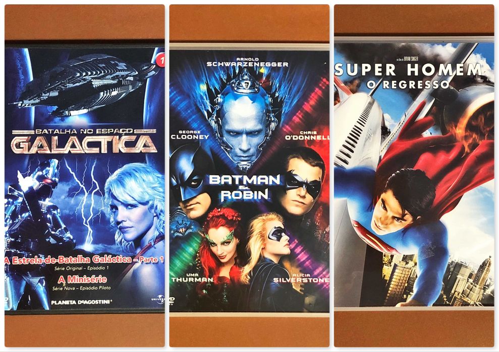 FILME DVD [2€ cada] Batman Galactica Robin Super Homem Superman