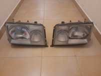 Par Faróis Bosch Mercedes W124 Sportline AMG Originais + piscas