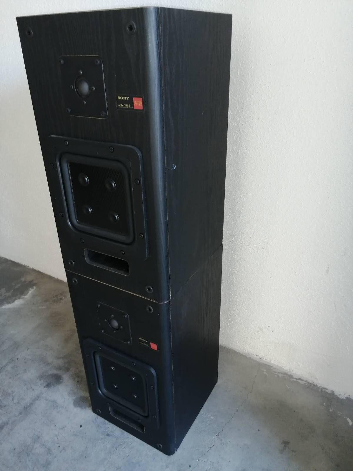 Colunas vintage Hi-Fi Sony APM - 22 ES