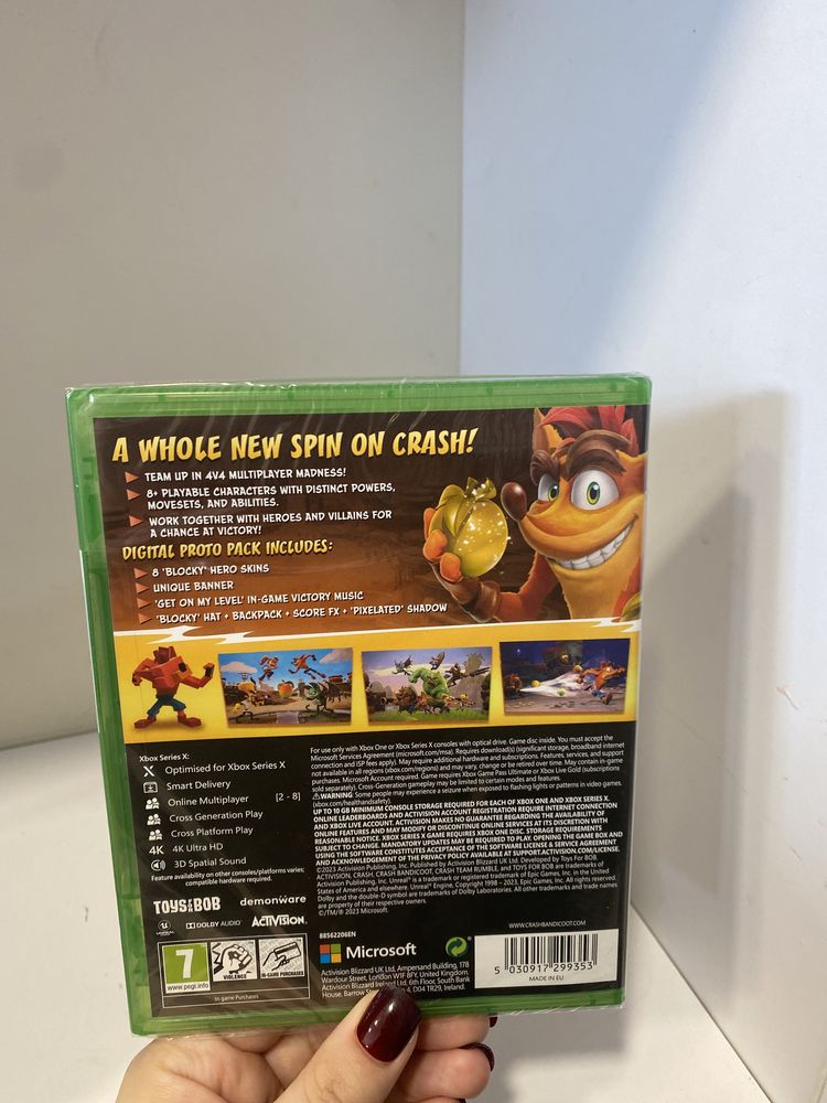 Gra crash team rumble na xbox NOWA