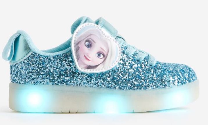 Buty Elza, Elsa, Kraina Lodu, Frozen, diody, świecąca podeszwa led 27