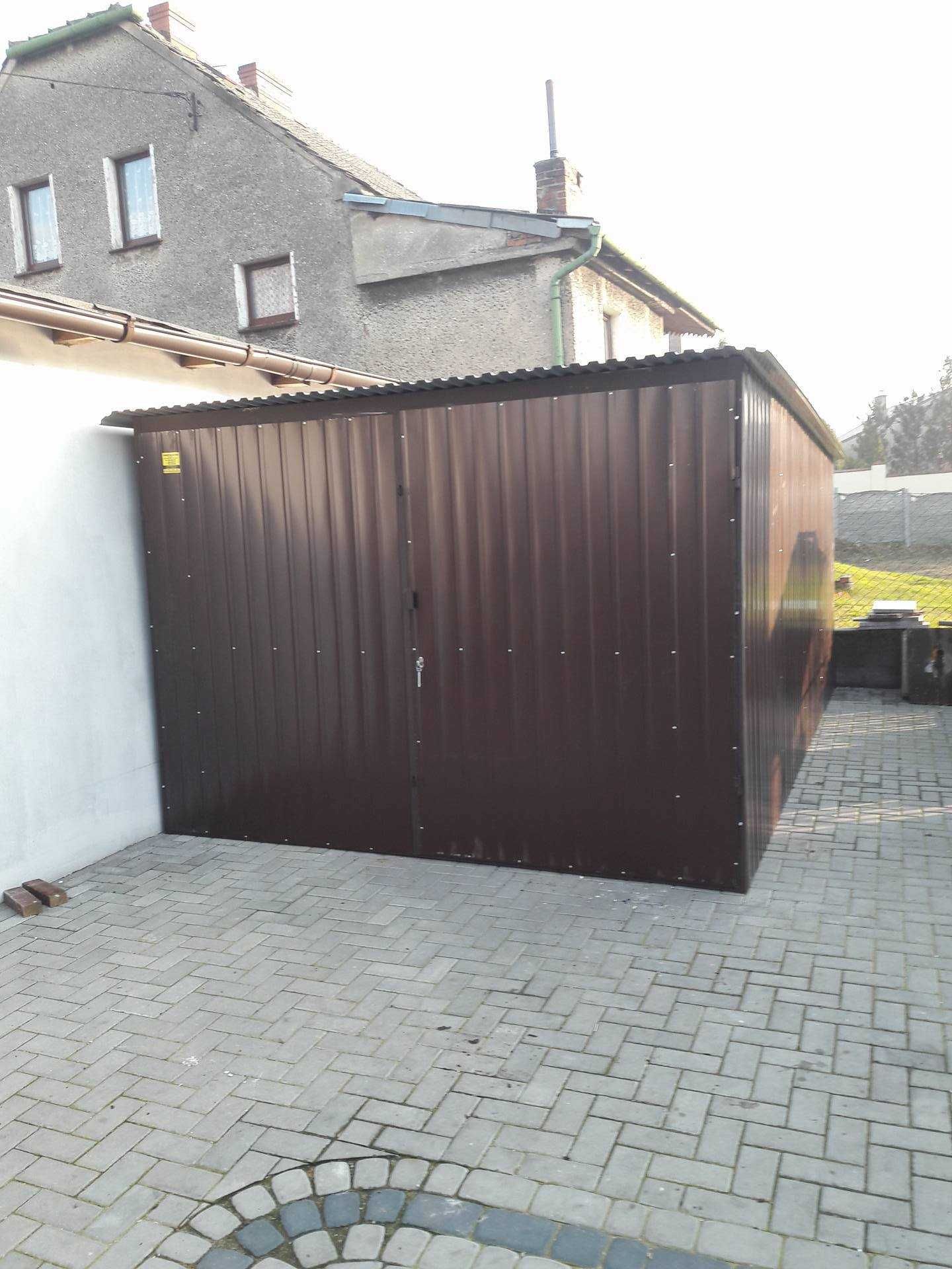 Garaż Blaszany na Budowę 3x5 4x5 6x5 6x6 4x6 -Wzmocniony Trapez Blachy