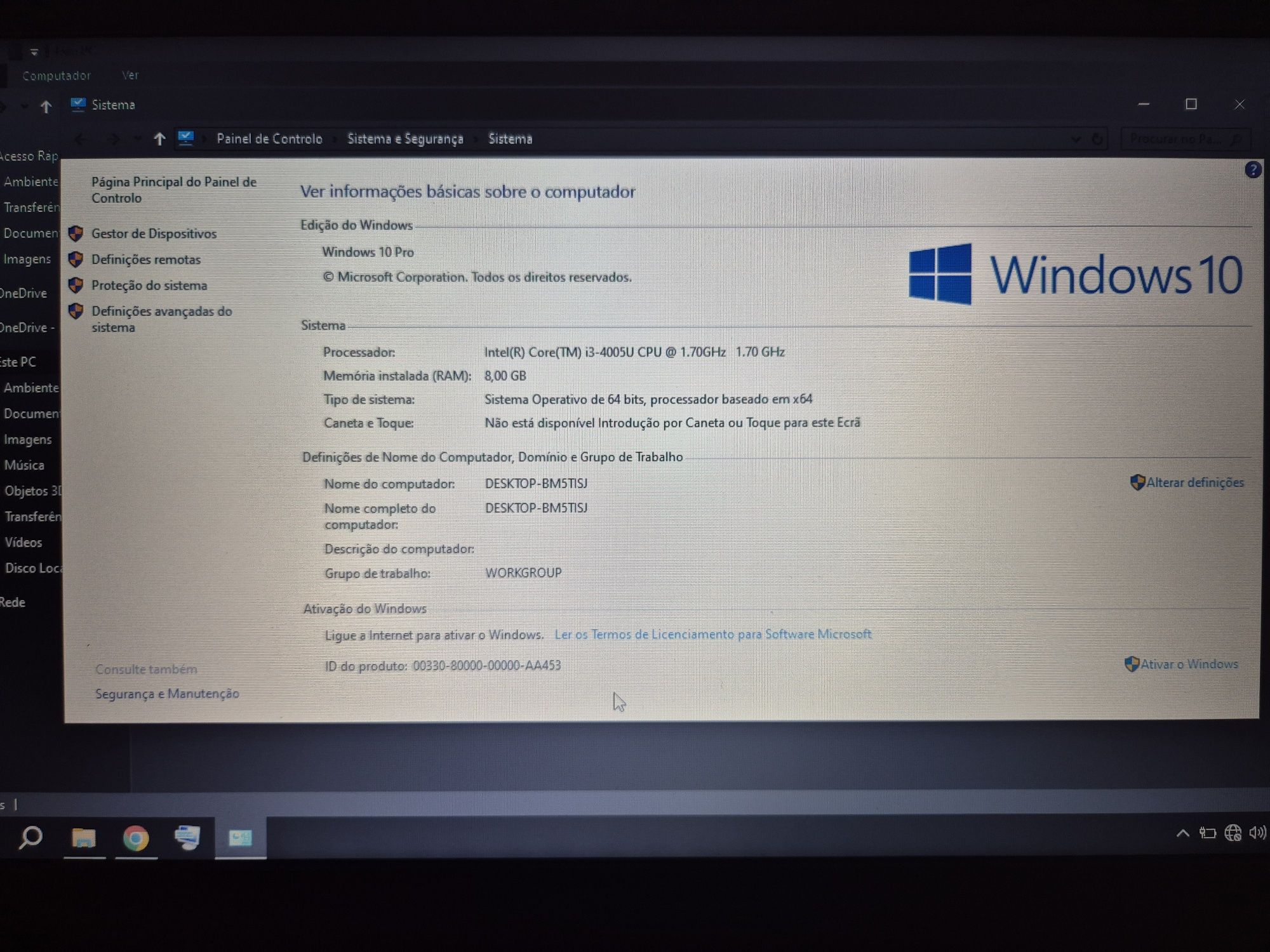 Laptop Asus p2520 i3 para peças