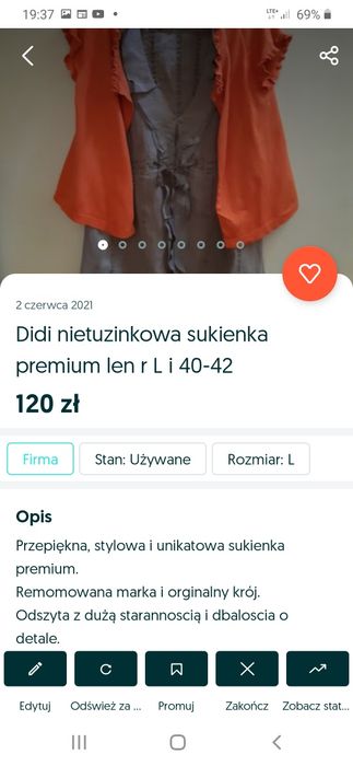 Dunnes Stores przeurocze wdzianko/bluzeczka cotton extra r XL - XXL
