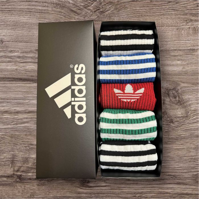 Подарункові бокс  шкарпеток Адідас 5 пар |Шкарпетки adidas набори