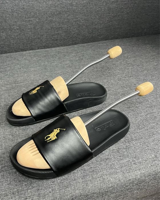 Polo Ralph Lauren Klapki 'Cayson' Ztoty / Czarny