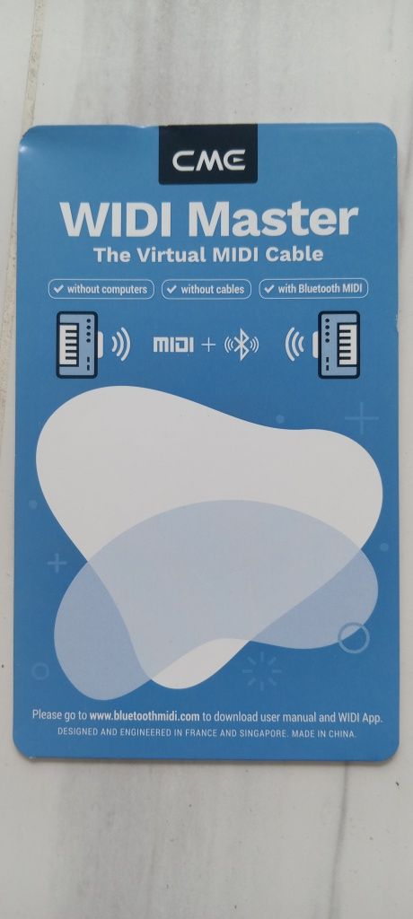 CMEWidi Master Wireless Virtual MIDI Кабель P2P Адаптер Bluetooth МІДІ