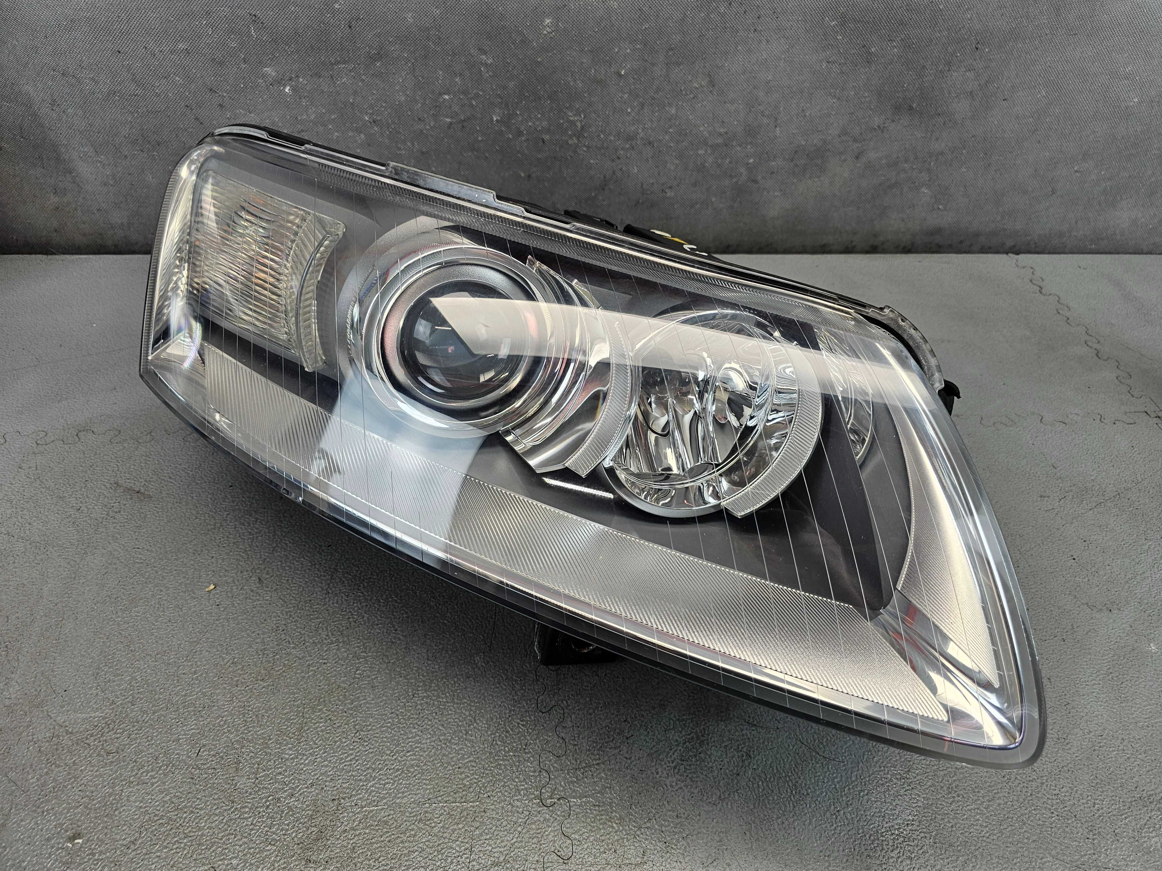Audi A6 C6 Lampa Przednia Bi-Xenon Prawa Stan BDB Europa Kompletna